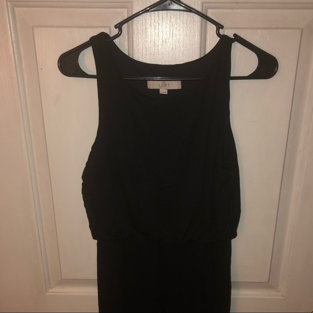 Black high neck Loft maxi dress